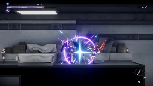 画像ギャラリー No.029のサムネイル画像 / ［プレイレポ］ 広大な学園内を飛び回り，得票率を高めよう。「少女と学園城」は可愛いキャラと不思議な舞台が魅力のメトロイドヴァニアだ