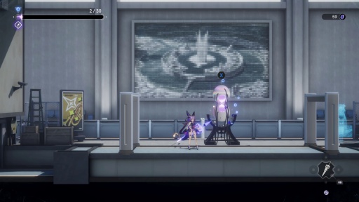 画像ギャラリー No.040のサムネイル画像 / ［プレイレポ］ 広大な学園内を飛び回り，得票率を高めよう。「少女と学園城」は可愛いキャラと不思議な舞台が魅力のメトロイドヴァニアだ