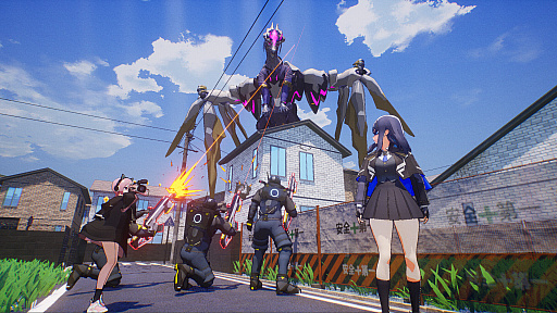 画像ギャラリー No.009のサムネイル画像 / 「マイトレイア」体験版を配信開始。女子高生ヒーローが怪獣と戦うアニメスタイルのアクションゲーム。簡単操作で派手な空中戦を楽しめる