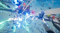 画像ギャラリー No.010のサムネイル画像 / 「マイトレイア」体験版を配信開始。女子高生ヒーローが怪獣と戦うアニメスタイルのアクションゲーム。簡単操作で派手な空中戦を楽しめる