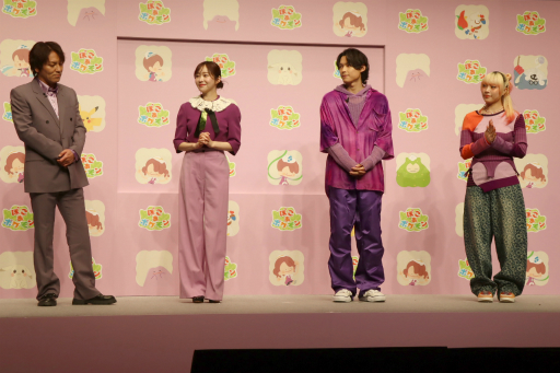 画像ギャラリー No.004のサムネイル画像 / 「ぽこ あ ポケモン」発売記念イベントレポート。テレビCM出演中の松村北斗さん，指原莉乃さん，MAHINAさん，狩野英孝さんが実機プレイを披露