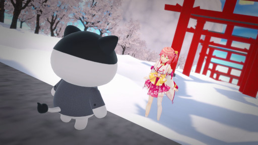 画像ギャラリー No.009のサムネイル画像 / holo Indieのタイトル同士が連携する初の試み。「Holo ADV: SakuraSingularity.exe」と「はねホロ!」がゲーム内コラボを実施