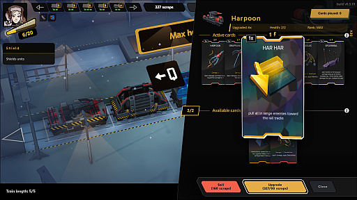 画像ギャラリー No.002のサムネイル画像 / 車両=カード!? 列車が題材のデッキ構築型ローグライク「Fogpiercer」,2026年リリース