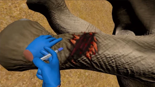 画像ギャラリー No.003のサムネイル画像 / 傷ついた動物を治療するVRゲーム「WILDLIFE DOCTOR」を会場でプレイ。没入感と感情移入を促す工夫が光る意欲作［TGS2025］