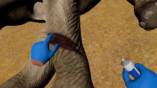 画像ギャラリー No.008のサムネイル画像 / 傷ついた動物を治療するVRゲーム「WILDLIFE DOCTOR」を会場でプレイ。没入感と感情移入を促す工夫が光る意欲作［TGS2025］