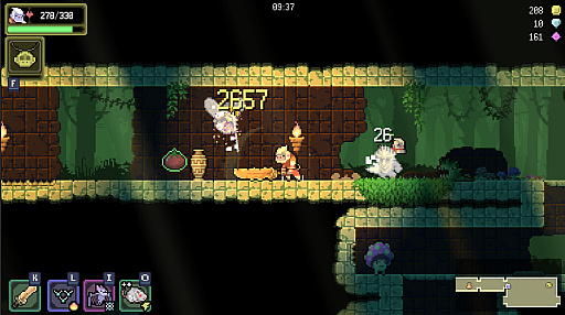 画像ギャラリー No.008のサムネイル画像 / ダンジョンと化したジャングルで暴れる2Dアクション「Dunjungle」（ほぼ日 インディーPick Up！）