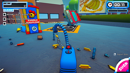 画像ギャラリー No.003のサムネイル画像 / 吸って,壊して,また吸い込む。自我を持った掃除機を操る「ACUVAC: A Suck and Blow Adventure」(ほぼ日 インディーPick Up!)