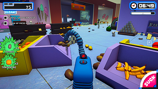 画像ギャラリー No.007のサムネイル画像 / 吸って,壊して,また吸い込む。自我を持った掃除機を操る「ACUVAC: A Suck and Blow Adventure」(ほぼ日 インディーPick Up!)