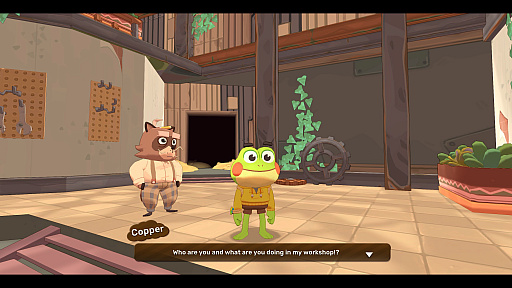 画像ギャラリー No.002のサムネイル画像 / 舌で自由に移動し，キノコやどんぐりで道を作る。カエルが主人公の3Dプラットフォーマー「BIG HOPS」（ほぼ日 インディーPick Up！）