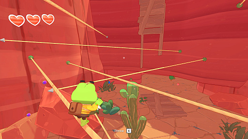 画像ギャラリー No.012のサムネイル画像 / 舌で自由に移動し，キノコやどんぐりで道を作る。カエルが主人公の3Dプラットフォーマー「BIG HOPS」（ほぼ日 インディーPick Up！）