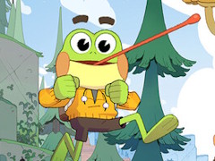 舌で自由に移動し，キノコやどんぐりで道を作る。カエルが主人公の3Dプラットフォーマー「BIG HOPS」（ほぼ日 インディーPick Up！）