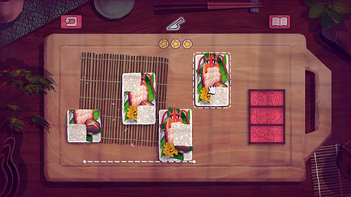 画像ギャラリー No.016のサムネイル画像 / 具材を切って弁当箱にぴったり詰めるパズルゲーム「Bento Blocks」（ほぼ日 インディーPick Up！）