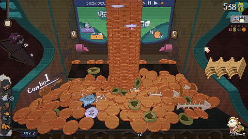 画像ギャラリー No.006のサムネイル画像 / コインも時間も飛ぶローグライクなコイン落とし「RACCOIN」(ほぼ日 インディーPick Up!)