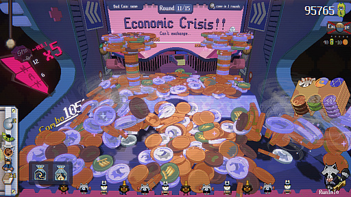 画像ギャラリー No.013のサムネイル画像 / コインも時間も飛ぶローグライクなコイン落とし「RACCOIN」(ほぼ日 インディーPick Up!)