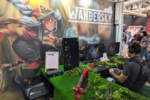 画像ギャラリー No.001のサムネイル画像 / 小国・アンドラ生まれの和風ファンタジー? TinyPotionTreeの新作アクションADV「Wandersky」をBCN Game Fest 2025でプレイしてきた