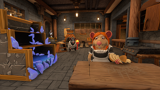 画像ギャラリー No.001のサムネイル画像 / 血みどろ料理でお客様をもてなし,ときどきぶん殴る。ネズミたちの協力クッキングゲーム「Restaurats」,本日発売