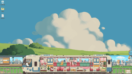 画像ギャラリー No.003のサムネイル画像 / ネコたちを電車に乗せて，まったり旅をするデスクトップ放置型ゲーム「ネコの車掌さん」，Steamストアページを公開。配信時期は2026年内