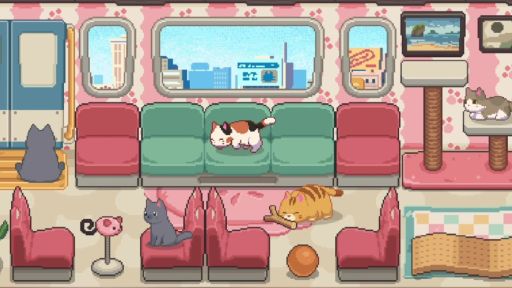 画像ギャラリー No.008のサムネイル画像 / ネコたちを電車に乗せて，まったり旅をするデスクトップ放置型ゲーム「ネコの車掌さん」，Steamストアページを公開。配信時期は2026年内