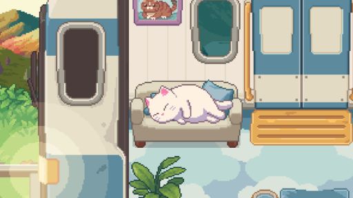 画像ギャラリー No.010のサムネイル画像 / ネコたちを電車に乗せて，まったり旅をするデスクトップ放置型ゲーム「ネコの車掌さん」，Steamストアページを公開。配信時期は2026年内