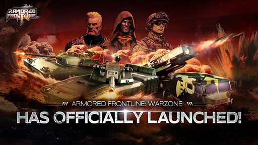 画像ギャラリー No.001のサムネイル画像 / 実在の戦車をモチーフにした兵器で戦場を駆け巡るスマホ向けアクション「Armored Frontline: Warzone」，正式サービスを開始