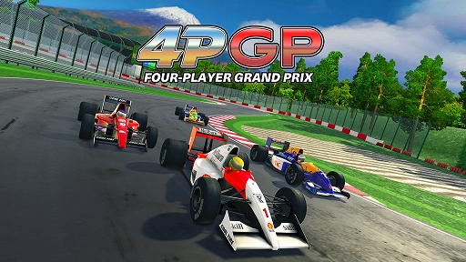 画像ギャラリー No.002のサムネイル画像 / どこでも誰とでも白熱レースに挑戦。「4PGP FOUR-PLAYER GRAND PRIX」,2026年2月5日発売。Switch2版はおすそわけ通信に対応