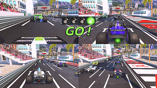 画像ギャラリー No.006のサムネイル画像 / 1990年代のアーケードゲームの興奮と最新技術を融合したレースゲーム「4PGP」，Switch2版ゲームプレイトレイラーを公開