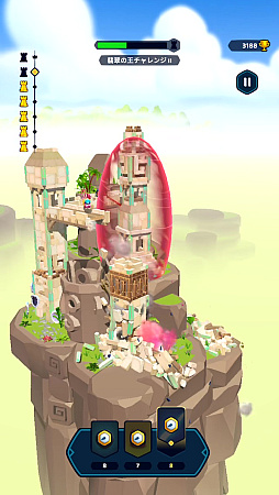 画像ギャラリー No.017のサムネイル画像 / 指1本で城塞をぶち壊す「Castle Crumble」。物理演算による破壊の美学を味わおう（今日から始めろApple Arcade #54）