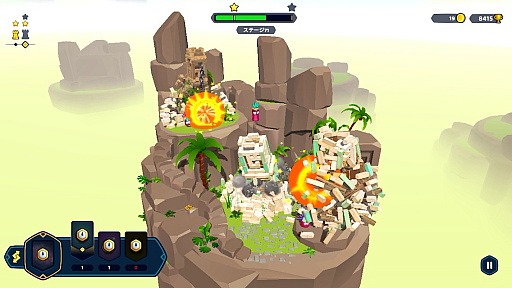 画像ギャラリー No.021のサムネイル画像 / 指1本で城塞をぶち壊す「Castle Crumble」。物理演算による破壊の美学を味わおう（今日から始めろApple Arcade #54）