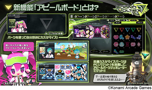 画像ギャラリー No.005のサムネイル画像 / 「SOUND VOLTEX ∇」，本日稼働開始。約4年ぶりの新バージョンで，筐体カラーのリニューアルやレベル17以降の難度の細分化などを実施