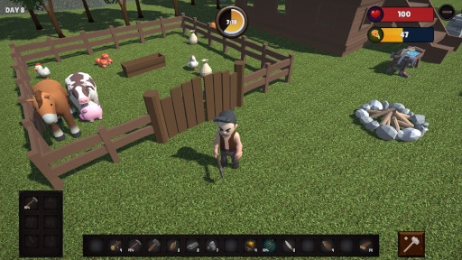 画像ギャラリー No.001のサムネイル画像 / オープンワールドサバイバルクラフト「Farvival」,Steamで早期アクセス版をリリース。ライトノベル作家の白波 鷹氏が1人で開発