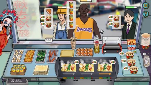 画像ギャラリー No.002のサムネイル画像 / 小さな屋台で焼き冷麺を素早く提供していく屋台経営型SLG「中華・焼き冷麺・伝説」，Steamストアページを公開