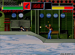 画像ギャラリー No.004のサムネイル画像 / 7人の殺し屋たちの戦いが幕を開ける。アケアカ版「アウトフォクシーズ」,12月18日配信。1995年にナムコから発売されたACTゲーム