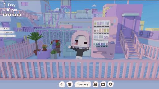 画像ギャラリー No.007のサムネイル画像 / ボクセルで描かれた雑居ビルの屋上を自由にかわいくカスタマイズできる「YUME ROOF」，デモ版をSteamで配信開始