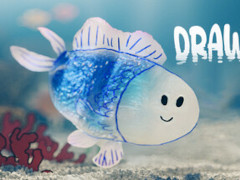 魚，植物，潜水艦など好きなものを描いて水槽を作り上げるサンドボックス「Drawquarium」，Steamストアページを公開中