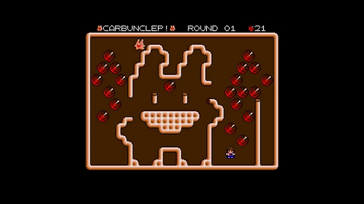 画像ギャラリー No.002のサムネイル画像 / カーバンクルが主人公のACTパズル「かーばんくるぴ」,EGGコンソールで本日配信。移動とジャンプを駆使して,マップ上の宝石をすべて集めよう