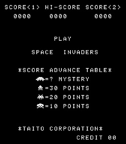 画像ギャラリー No.001のサムネイル画像 / アケアカ版「スペースインベーダー」，12月25日配信。白黒版とカラー版を収録し，サウンドは当時の鳴り方を極限まで再現