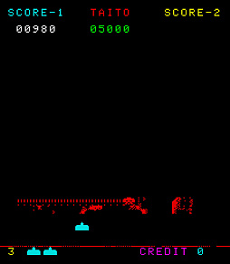 画像ギャラリー No.003のサムネイル画像 / アケアカ版「スペースインベーダー・パート2」，2026年1月1日に配信。初代のパワーアップ版で，インベーダーは増援や分裂をしてくる