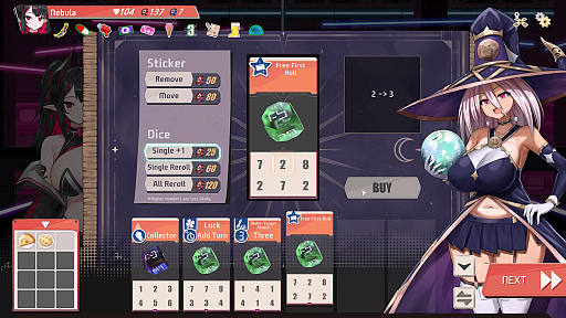 画像ギャラリー No.004のサムネイル画像 / いろいろとデザインが“デカい”。ダイスデッキビルダー「RogueDiceR」,アーリーアクセスを1月25日に開始。体験版がSteamで公開