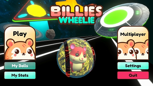 画像ギャラリー No.001のサムネイル画像 / 最大8人で遊べるハムスターレースゲーム「Billie's Wheelie」が期間限定で無料配布中