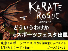 ローグライクRPG「KARATE ROGUE」，東京ビッグサイトで1月9日から開催される「東京eスポーツフェスタ2026」に出展