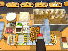 アクションパーティーゲーム「作って！串カツ」，配信開始。おいしい串カツを揚げて提供しよう。最大4人で腕前を競える