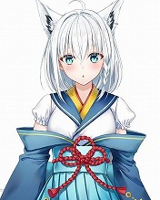 画像ギャラリー No.002のサムネイル画像 / 「おかゆにゅ〜〜む！R」，コミケで頒布された体験版を一般公開。ホロライブゲーマーズの白上フブキさん＆大神ミオさんのゲスト出演が決定