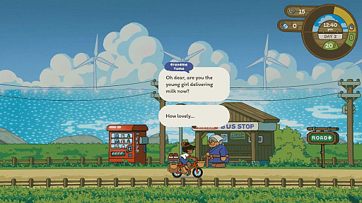 画像ギャラリー No.008のサムネイル画像 / 夏の田舎で牛乳を配達するゲーム「Milki Delivery」，発表。商店街経営シム「おいでませ、みなみ通りへ！」開発チームの新作