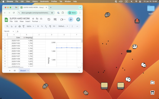 画像ギャラリー No.002のサムネイル画像 / うさぎの“うんぴ”を集めるデスクトップ放置系シム「うさぎとぷーぷ」1月23日に配信