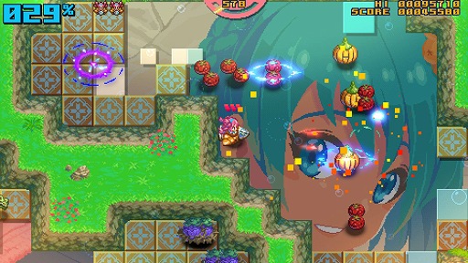 画像ギャラリー No.002のサムネイル画像 / 敵の爆発でパネルを開放! 昔懐かしいアーケードライクな全方位ツインスティックシューター「Z-GYUBAAN!」,Steamで本日リリース