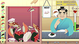 画像ギャラリー No.004のサムネイル画像 / 目指せ大トロ！　同じネタの寿司をくっつけて，お客に提供する。落ち物系パズル「元祖 落とし寿司 めびうす」，Switch2版が発売決定