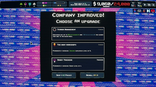 画像ギャラリー No.003のサムネイル画像 / ブラック企業運営ローグライト「MANIFESTO」，デモ版をSteamでリリース。従業員が力尽きてもお構い無し。用済みになったら謎の空間へポイ