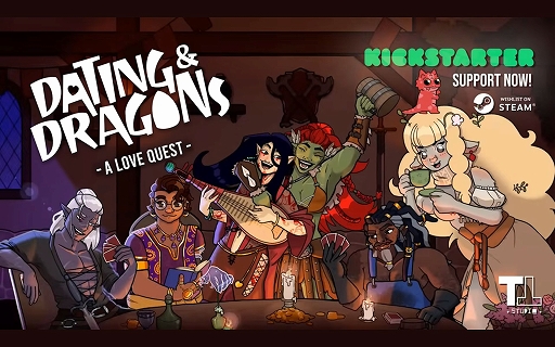 画像ギャラリー No.001のサムネイル画像 / ダンジョンで美女やイケメンとデートし，ダイスを振って冒険。RPG「Dating and Dragons - A Love Quest」，クラファンを実施中