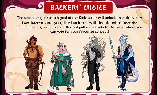 画像ギャラリー No.016のサムネイル画像 / ダンジョンで美女やイケメンとデートし，ダイスを振って冒険。RPG「Dating and Dragons - A Love Quest」，クラファンを実施中