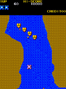 画像ギャラリー No.002のサムネイル画像 / KONAMIのSTG「メガゾーン」がアーケードアーカイブスで2月12日に配信開始。戦車を操縦して敵基地を進み,最奥にあるコアの破壊を目指す